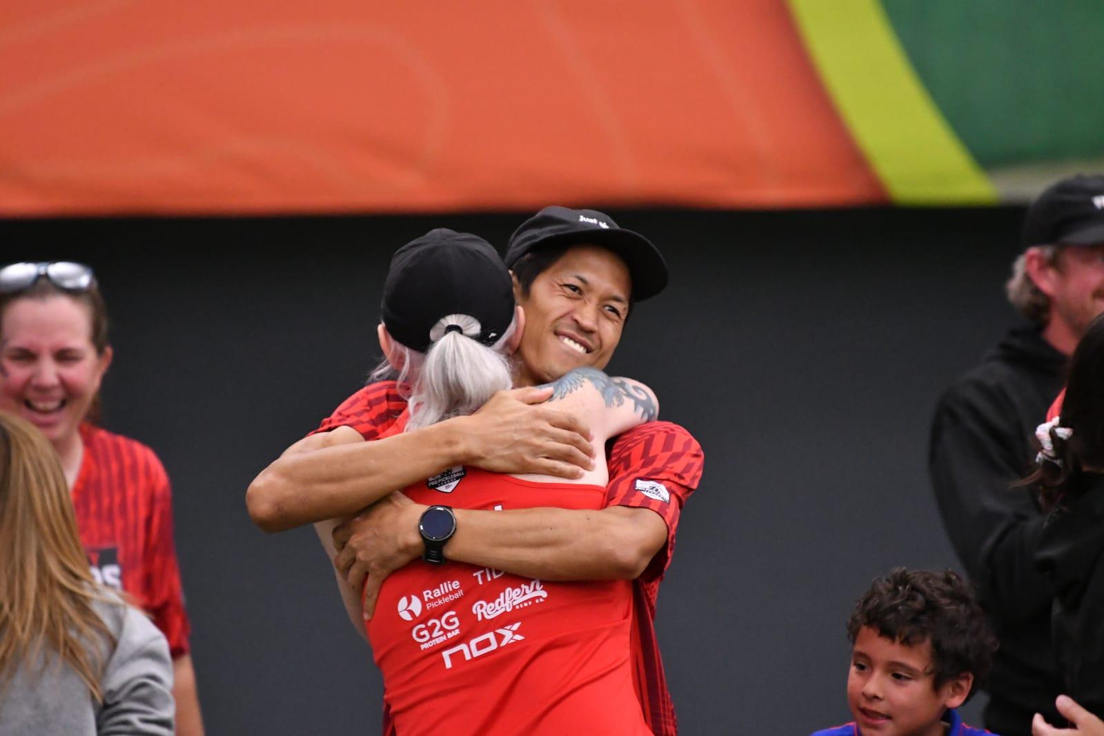 Niles Parungao celebrating after the championship win