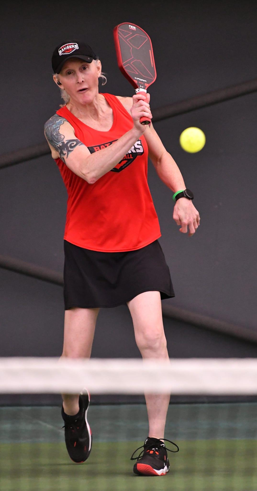 Madeline Eden on the court